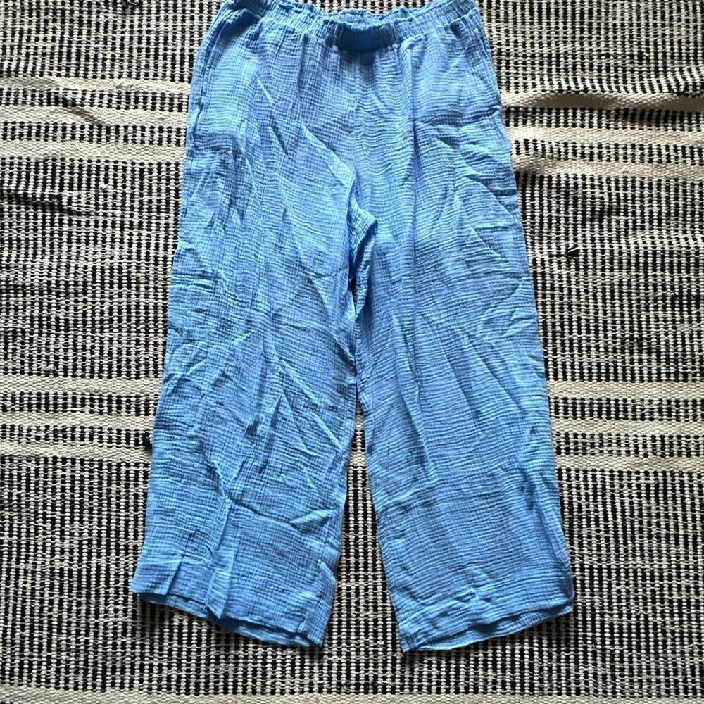 Shade & Shore Size Large Sky Blue Swim Suit cover up pants Beach Pants NEW